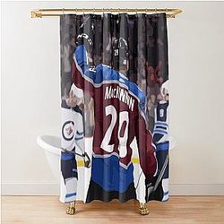 Nathan MacKinnon Jersey Shower Curtain
