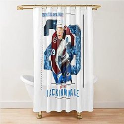 Nathan MacKinnon Ice Hockey Shower Curtain