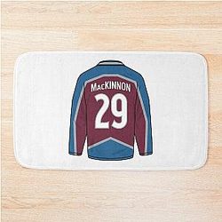Nathan MacKinnon Colorado Jersey Bath Mat