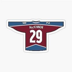 Nathan MacKinnon Jersey Sticker