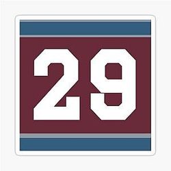 2024 Nathan MacKinnon Home Jersey Sticker