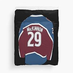 Nathan Mckinnon Jersey Duvet Cover