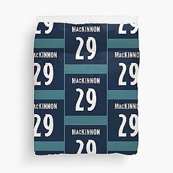 Nathan MacKinnon Blue Duvet Cover