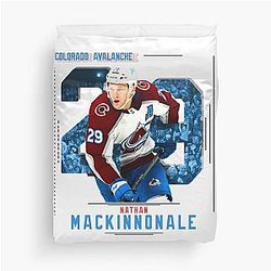 Nathan MacKinnon Ice Hockey Duvet Cover