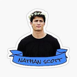 Nathan Scott Flower Crown Sticker