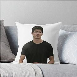 Nathan Scott - James Lafferty Throw Pillow