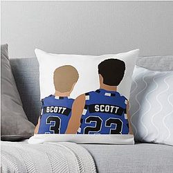 Nathan Scott and Lucas Scott Throw Pillow