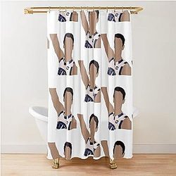 Nathan Scott Foul Shot Shower Curtain