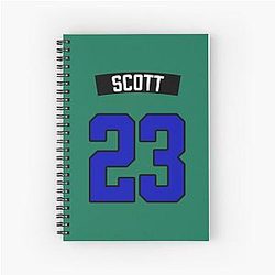 Nathan Scott 23 Jersey iPhone Case Spiral Notebook