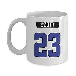 Nathan Scott One Tree Hill Ravens 23 Jersey Coffee Mug Cup White One Tree Hill Tv Show Merchandise Accessories Pin Poster Shirt For One Size