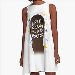 Ncuti Gatwa is The Doctor Dr Who 60th Anniversary A-Line Dress
