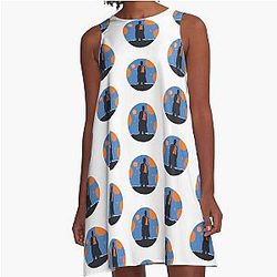 Christmas Special Silhouette Fifteenth Doctor Ncuti Gatwa A Line Dress