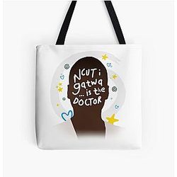 Ncuti Gatwa is The Doctor Dr Who 14th 60th Anniversary All Over Print Tote Bag