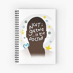 Ncuti Gatwa is The Doctor Dr Who 14th 60th Anniversary Spiral Notebook