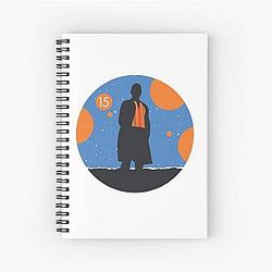 Christmas Special Silhouette Fifteenth Doctor Ncuti Gatwa Spiral Note Book