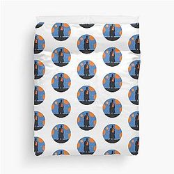 Christmas Silhouette Fifteenth Doctor Ncuti Gatwa Duvet Cover