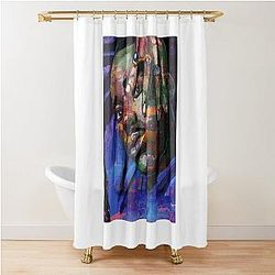 Portrait of Ncuti Gatwa Shower Curtain