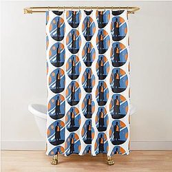 Silhouette Fifteenth Doctor Ncuti Gatwa Shower Curtain