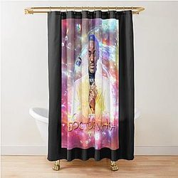 Ncuti Gatwa, the Doctor to charity by the original artist, Shower Curtain.