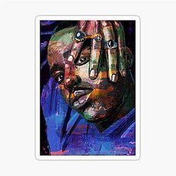 Portrait of Ncuti Gatwa sticker