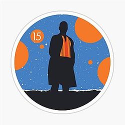 Christmas Special Silhouette Doctor Ncuti Gatwa Sticker