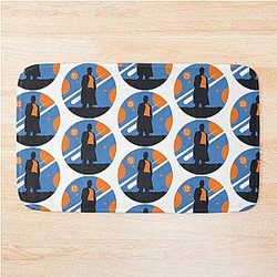 Silhouette Doctor Ncuti Gatwa Bath Mat