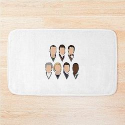 All 7 Modern Doctors - Doctor Who Inspired Bath Mat