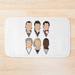 Vintage Musician Modern Doctors Including Ncuti Gatwa Bath Mat