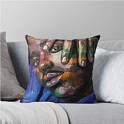 Portrait of Ncuti Gatwa Throw Pillow