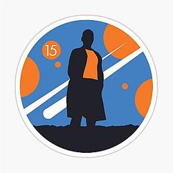 Silhouette Fifteenth Doctor Ncuti Gatwa Sticker