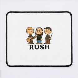 Rush Peanuts Retro Geddy Lee Alex Lifeson Neil Peart Rock Band Mouse Pad