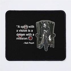 Neil Peart Quote Mission Mouse Pad