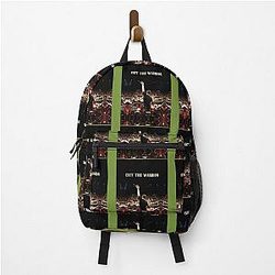 Exit The Warrior Neil Peart Rush Drummer Canvas Backpack