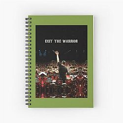 Exit The Warrior Neil Peart Legendary Rush Band Drummer Fan Art Spiral Notebook