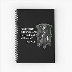 Neil Peart Excitement Spiral Notebook