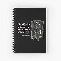 Neil Peart Quote Mission Spiral Notebook