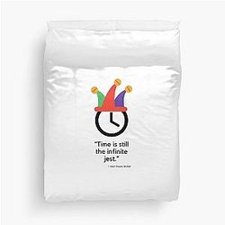 Time is the infinite jest, great RUSH Neil Peart quote, throw blanket
