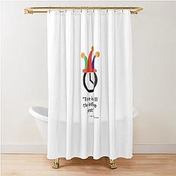 Time is the Infinite Jest Great Neil Peart quote RUSH t shirt Shower Curtain