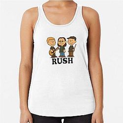 Rush x Peanuts Retro Geddy Lee & Neil Peart Rock Band Tank Top