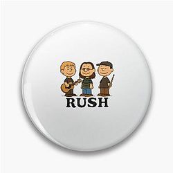 Rush Retro Geddy Lee, Alex Lifeson & Neil Peart Rock Band Pin