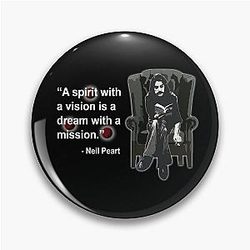 Neil Peart Mission Pin