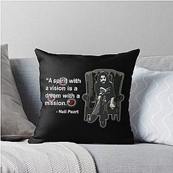 Neil Peart Quote Mission Throw Pillow