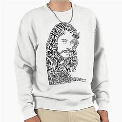 Neil Peart Typography Portrait Rush Sweatshirt