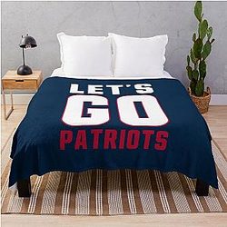 New England Football Fans Go Patriots Throw Blanket