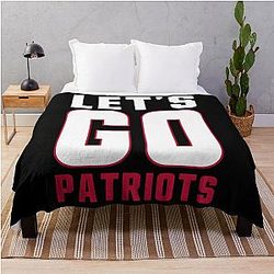 New England Football Fans Go Patriots Classic Throw Blanket