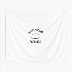 NEW ENGLAND PATRIOTS BLACK FOOTBALL COLLECTION TAPESTRY
