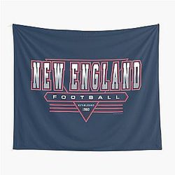New England Football 90s Throwback Tapestry