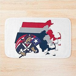 Massachusetts Border Patriots Bath Mat
