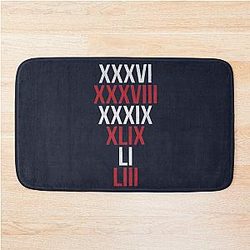 New England Patriots 6X Super Bowl Champions Bath Mat