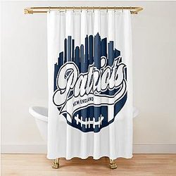 Patriots Football Skyline Shower Curtain